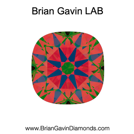 3.05 F VS1 Brian Gavin Premium Lab Grown Cushion Diamond aset