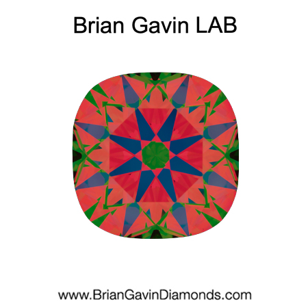 3.82 F VVS2 Brian Gavin Premium Lab Grown Cushion Diamond aset