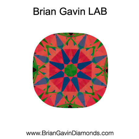 1.033 E VS2 Brian Gavin Premium Lab Grown Cushion Diamond aset