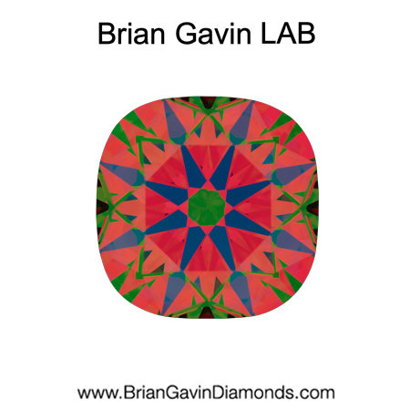 1.936 F VS1 Brian Gavin Premium Lab Grown Cushion Diamond aset