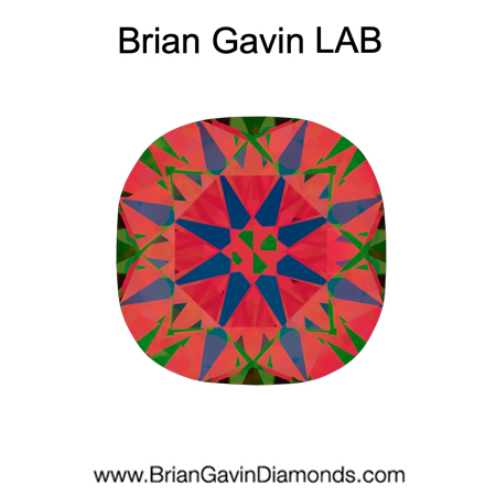 1.753 D VVS2 Brian Gavin Premium Lab Grown Cushion Diamond aset