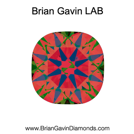 1.163 E VS1 Brian Gavin Premium Lab Grown Cushion Diamond aset