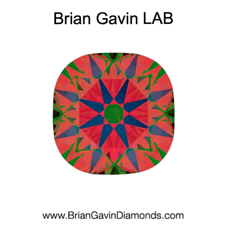 2.06 E VVS2 Brian Gavin Premium Lab Grown Cushion Diamond aset
