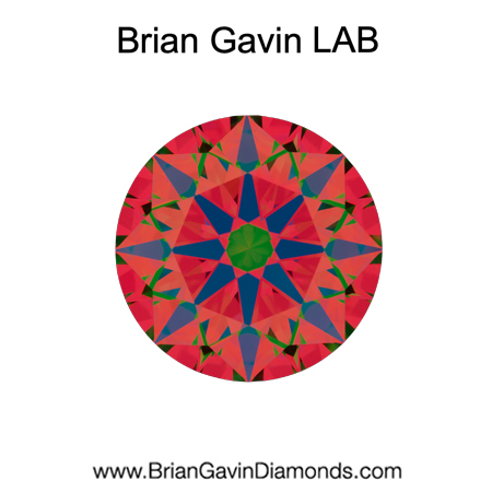 3.221 D VVS2 Brian Gavin Premium Lab Grown Round Round Diamond aset