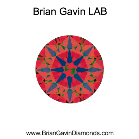 0.878 D VVS2 Brian Gavin Premium Lab Grown Round Round Diamond aset