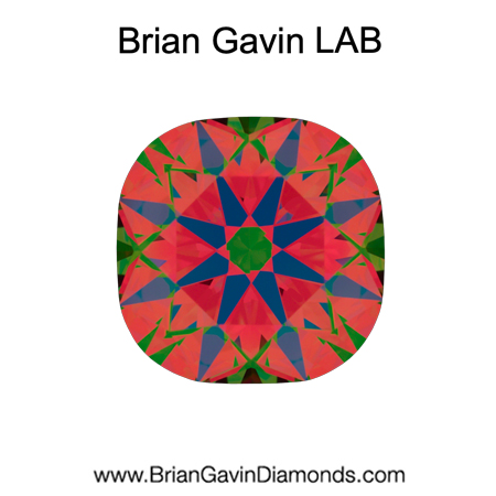 1.24 F VVS2 Brian Gavin Premium Lab Grown Cushion Diamond aset