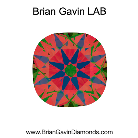 1.091 D VVS2 Brian Gavin Premium Lab Grown Cushion Diamond aset