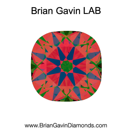 1.13 D VS1 Brian Gavin Premium Lab Grown Cushion Diamond aset