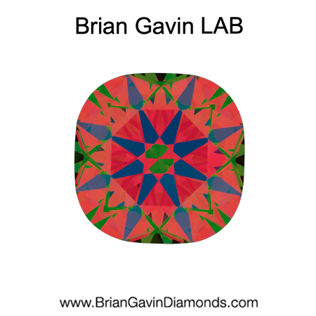 1.324 E VS1 Brian Gavin Premium Lab Grown Cushion Diamond aset