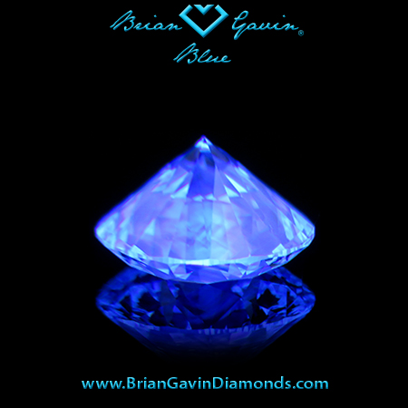 2.108 I VS2 Blue Round fluorescence
