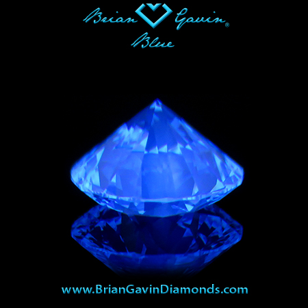1.088 J VS1 Blue Round fluorescence