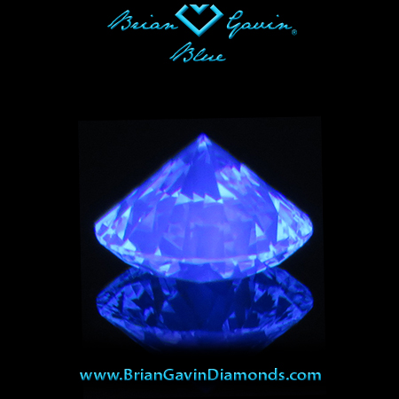 0.548 I VS1 Blue Round fluorescence