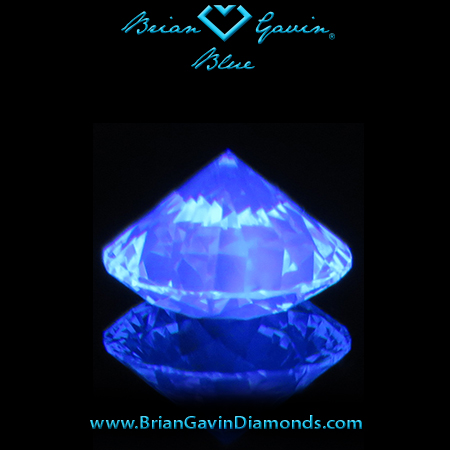 0.576 I VS1 Blue Round fluorescence