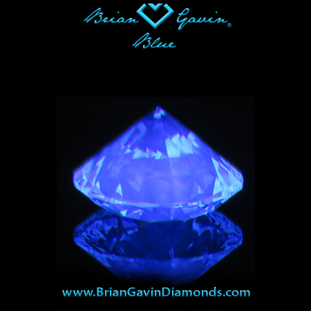 0.510 I VS1 Blue Round fluorescence