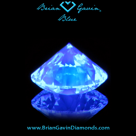 0.454 I VS1 Blue Round fluorescence