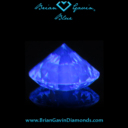 0.737 I VS1 Blue Round fluorescence