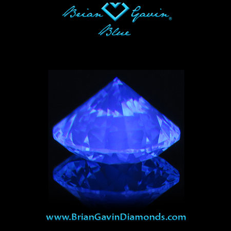 1.406 J VS1 Blue Round fluorescence