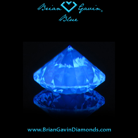 1.008 I VVS2 Blue Round fluorescence