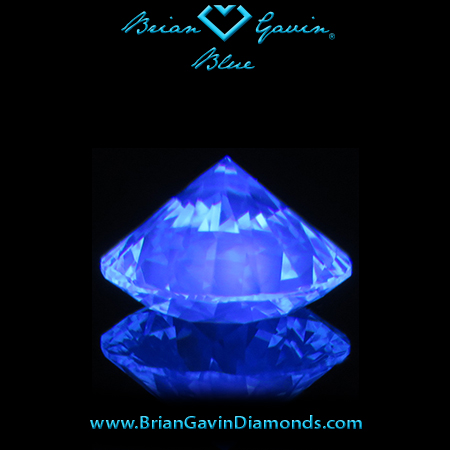 1.055 K VS1 Blue Round fluorescence