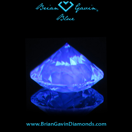 0.696 I VS1 Blue Round fluorescence