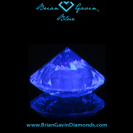 1.020 G VS2 Blue Round fluorescence