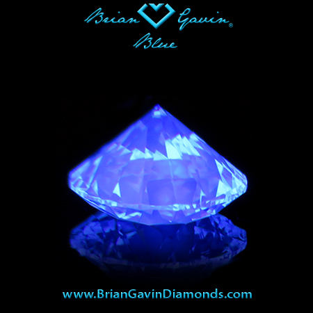 1.220 H VVS2 Blue Round fluorescence