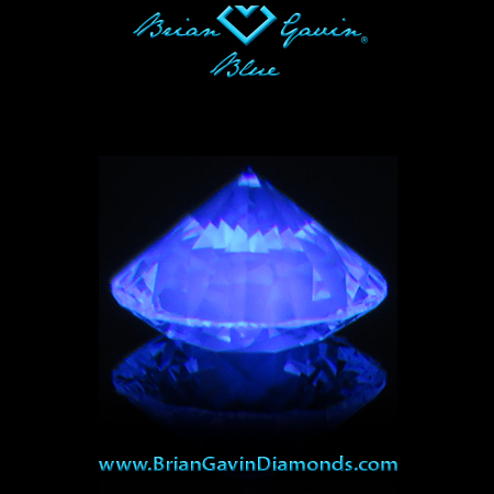 0.401 I VS1 Blue Round fluorescence