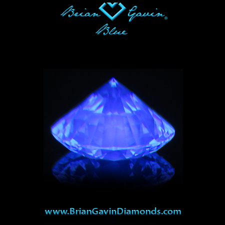 0.516 I VS2 Blue Round fluorescence