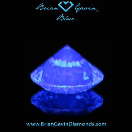 1.407 H VS1 Blue Round fluorescence