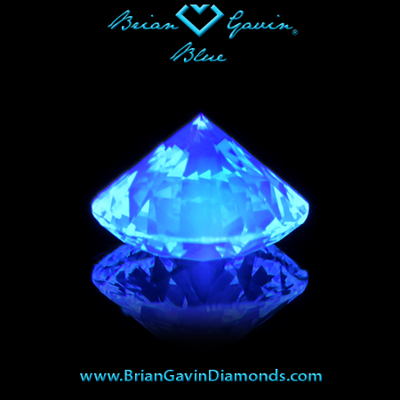0.735 I VS1 Blue Round fluorescence