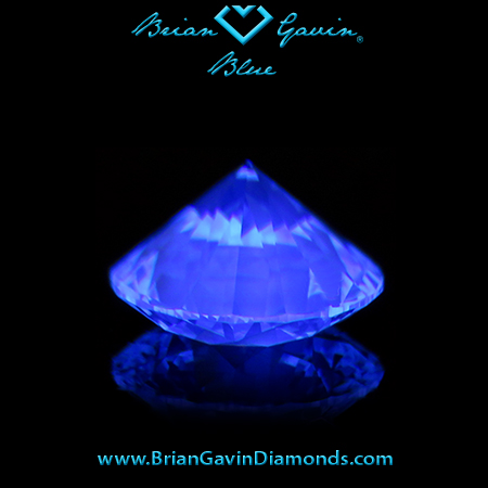 1.132 H VVS2 Blue Round fluorescence