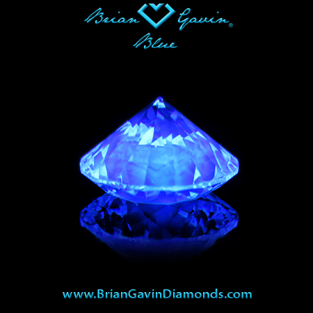 1.147 H VS1 Blue Round fluorescence