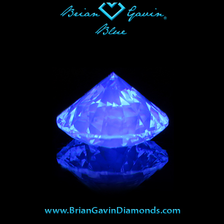 1.041 I VS1 Blue Round fluorescence
