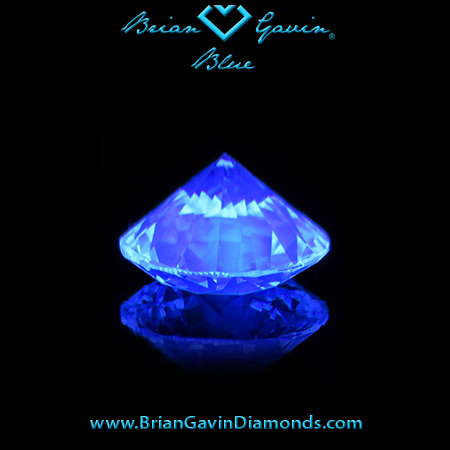 1.115 J VS1 Blue Round fluorescence