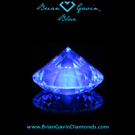 1.245 G VS1 Blue Round fluorescence