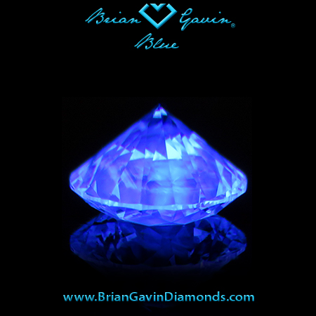 1.215 G VS1 Blue Round fluorescence