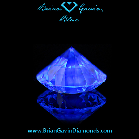 1.655 I VS2 Blue Round fluorescence