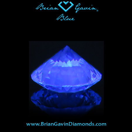 0.310 I VS1 Blue Round fluorescence