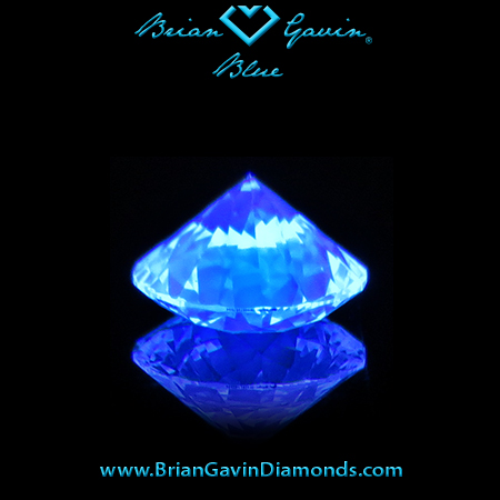 0.308 I VS2 Blue Round fluorescence