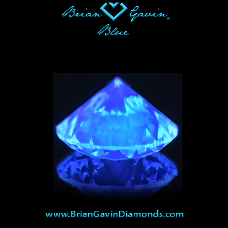 0.332 I VS1 Blue Round fluorescence