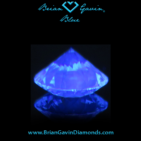 0.307 I VS2 Blue Round fluorescence