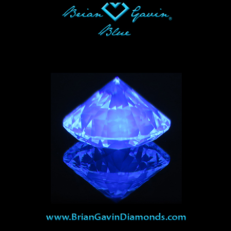 1.196 J VS1 Blue Round fluorescence