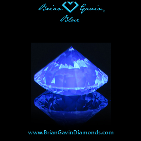 1.112 J VS1 Blue Round fluorescence