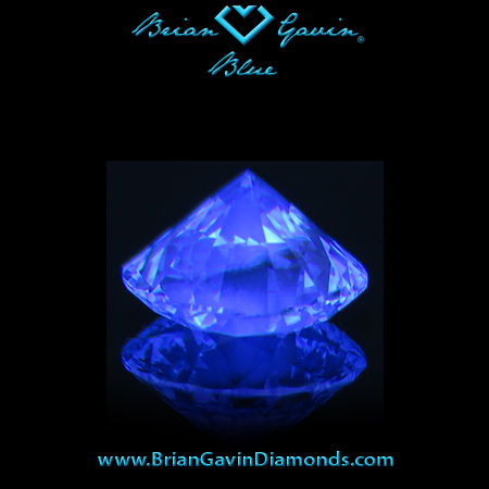 0.735 I VS2 Blue Round fluorescence