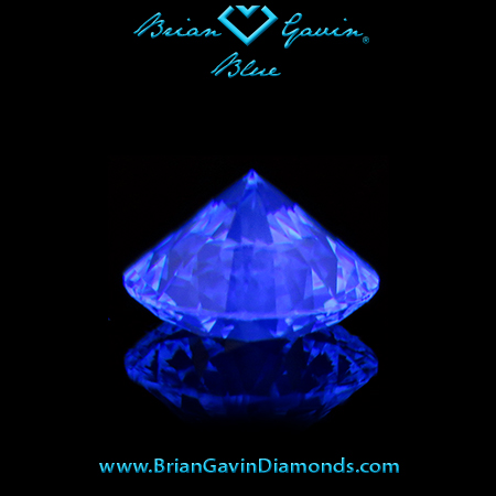 0.912 G VS2 Blue Round fluorescence