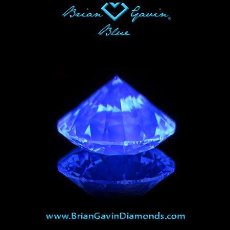 1.088 I VS1 Blue Round fluorescence