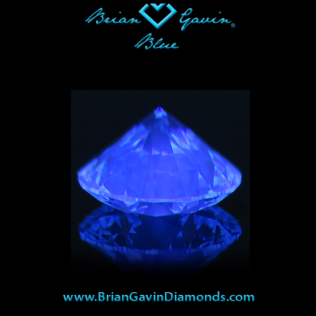 1.012 L VS1 Blue Round fluorescence