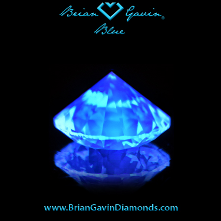 1.328 H VS1 Blue Round fluorescence