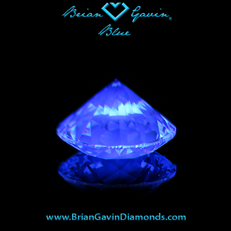 1.056 G VS1 Blue Round fluorescence