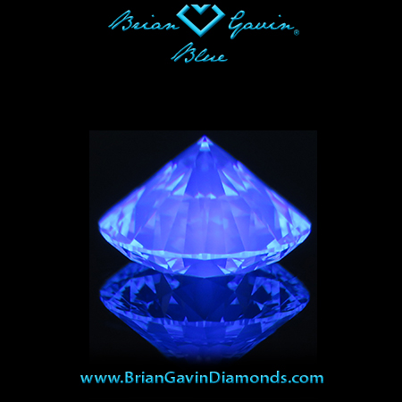 2.176 I VS2 Blue Round fluorescence